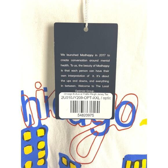 Madhappy Chicago Exclusive Middle Weight Jersey Tee NWT‎ Size XXL - Picture 5 of 9